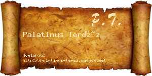 Palatinus Teréz névjegykártya