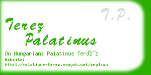 terez palatinus business card